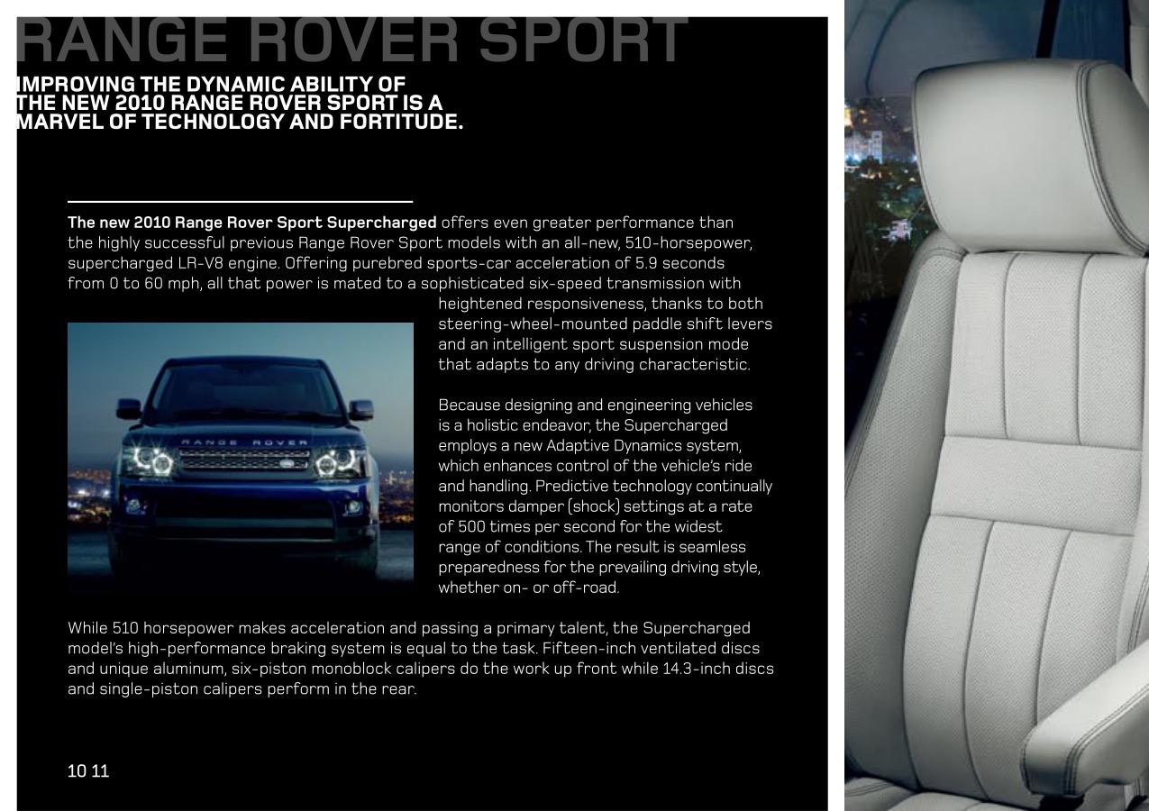 2010 Land Rover Brochure Page 23